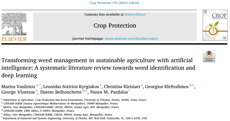 You are currently viewing Publication of Research Article in Crop Protection Journal