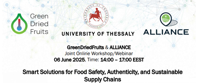 You are currently viewing Joint Online Workshop “Smart Solutions for Food Safety, Authenticity, and Sustainable Supply Chains”