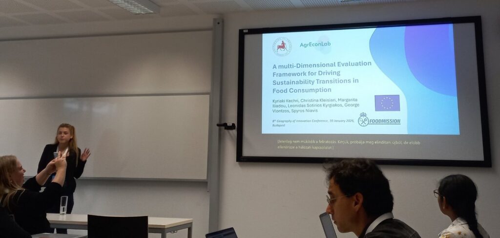 FOODMISSION presentation at the GeoInno2026 conference in Budapest