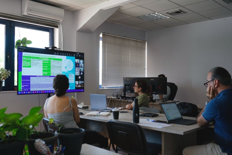 Screenshot from the first RIBC-Net virtual cooperation meeting of the GREENCOOP project