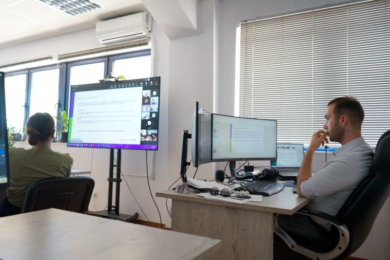 Screenshot from the first RIBC-Net virtual cooperation meeting of the GREENCOOP project
